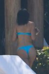 Kendall Jenner In Sexy Blue Bikini In Puerto Vallarta