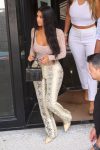 Kim Kardashian Braless In Sheer Top In Miami