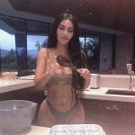 Kim Kardashian Posing In Underwear