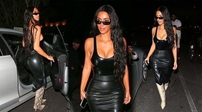 Kim Kardashian – Cleavage Candids in Beverly Hills