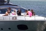 Kim Kardashian And Larsa Pippen On Yacht In Miami
