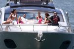 Kim Kardashian And Larsa Pippen On Yacht In Miami