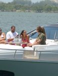 Kim Kardashian And Larsa Pippen On Yacht In Miami