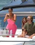 Kim Kardashian And Larsa Pippen On Yacht In Miami