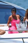 Kim Kardashian And Larsa Pippen On Yacht In Miami