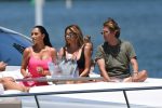 Kim Kardashian And Larsa Pippen On Yacht In Miami