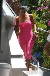 Kim Kardashian And Larsa Pippen On Yacht In Miami