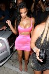 Kim Kardashian At Kylies Birthday Party