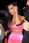 Kim Kardashian At Kylies Birthday Party