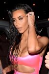 Kim Kardashian At Kylies Birthday Party