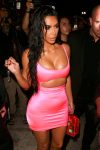 Kim Kardashian At Kylies Birthday Party