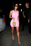 Kim Kardashian In Sexy Tight Pink Dress