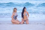 Kim Kardashian In Tiny Silver Bikini