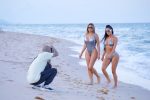 Kim Kardashian In Tiny Silver Bikini