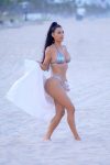 Kim Kardashian In Tiny Silver Bikini