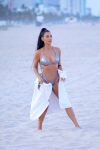Kim Kardashian In Tiny Silver Bikini