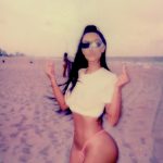 Kim Kardashian On Beach