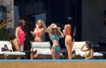 Kourtney Kardashian Sexy Yellow Bikini