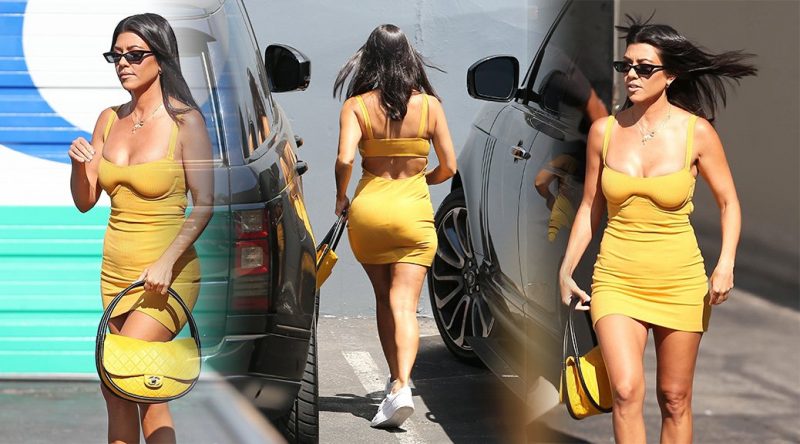 Kourtney Kardashian at E! Studios in Los Angeles