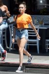 Madison Beer Sexy Legs In Deim Shorts In Los Angeles