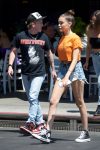Madison Beer Sexy Legs In Deim Shorts In Los Angeles