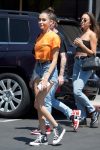 Madison Beer Sexy Legs In Deim Shorts In Los Angeles