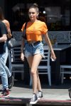 Madison Beer Sexy Legs In Deim Shorts In Los Angeles
