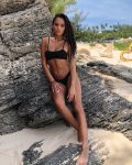 Madison Pettis Black Bikini