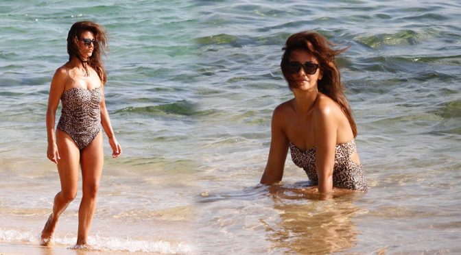 Monica Cruz – Swimsuit Candids in Spain