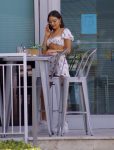 Olivia Culpo Sexy Shots Dress In Miami