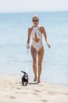 Rachel Mccord Wet Sheer Swimsuit In Malibu