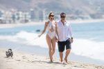 Rachel Mccord Wet Sheer Swimsuit In Malibu