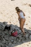 Rachel Mccord Wet Sheer Swimsuit In Malibu