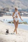 Rachel Mccord Wet Sheer Swimsuit In Malibu