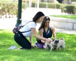 Rebecca Black Yoga Candids