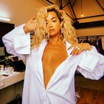 Rita Ora Braless Boobs In Changing Room