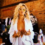 Rita Ora Braless Boobs In Changing Room