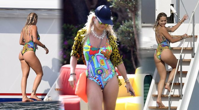 Rita Ora Sexy Ass In Swimsuit