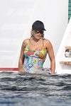 Rita Ora In Swimsuit On Yacht In Italy