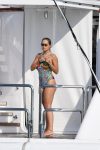 Rita Ora In Swimsuit On Yacht In Italy