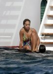 Rita Ora In Swimsuit On Yacht In Italy
