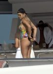 Rita Ora In Swimsuit On Yacht In Italy