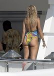 Rita Ora In Swimsuit On Yacht In Italy