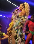 Rita Ora On Stage In Manchester