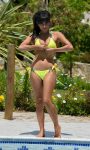 Roxanne Pallett Bikini Pollside In Spain