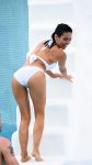 Roxanne Pallett Sexy White Bikini In Portugal