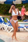 Roxanne Pallett Sexy White Bikini In Portugal