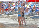 Sophie Monk High Waisted Bikini In Portofino