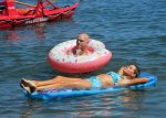 Sophie Monk High Waisted Bikini In Portofino