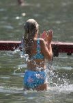 Sophie Monk High Waisted Bikini In Portofino